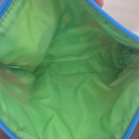 Kapitza x Clinique Multicolored Circle Print Makeup Bag Zipper Closure - Picture 3 of 3